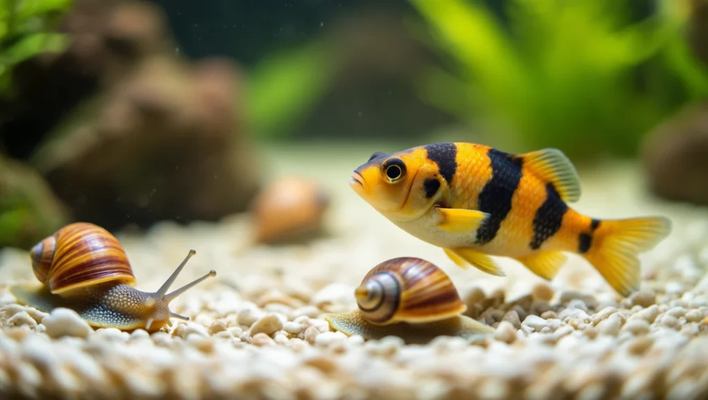 csigaevo halak akvariumba 2