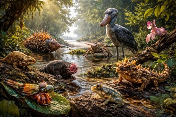 Különös, szokatlan kinézetű állatok sokfélesége a természetben megfigyelhető különböző élőhelyeken jó példákat mutatva