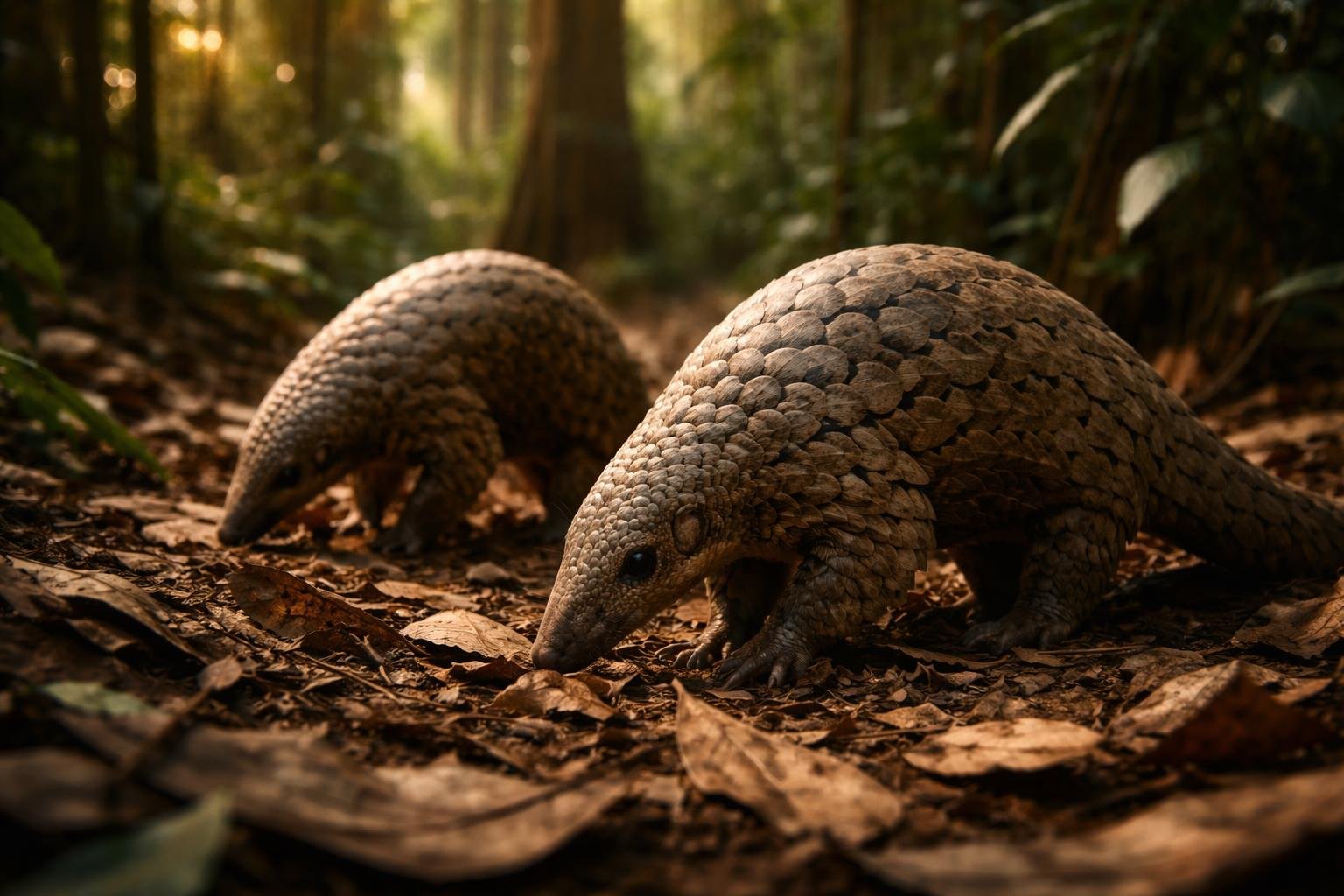 Pangolin, pikkelyes testű emlős, egzotikus megjelenésű és világszintű védelmet igényel